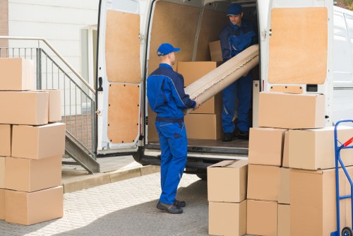 Moving truck ready for a local home relocation in Brentpark