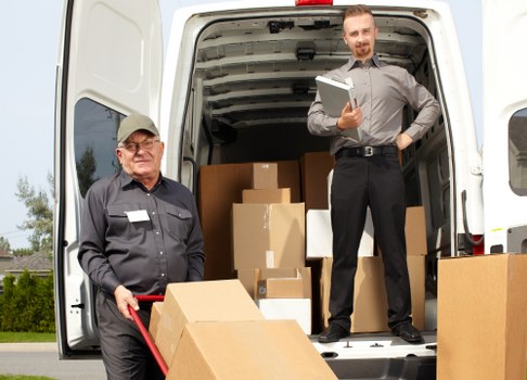 Furniture pick-up service collecting bulky household items in Brentpark