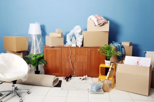 Loading furniture into a removal van for a Brentpark move