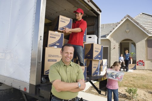 Local moving van prepared for a home or flat move in Brentpark