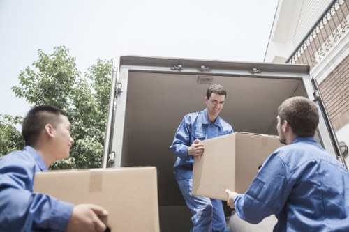 Local home moving team preparing a residential move in Brentpark