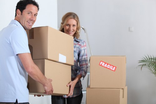 Local movers handling furniture with care in Brentpark