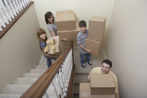 Removals van handling access and parking challenges in Brentpark